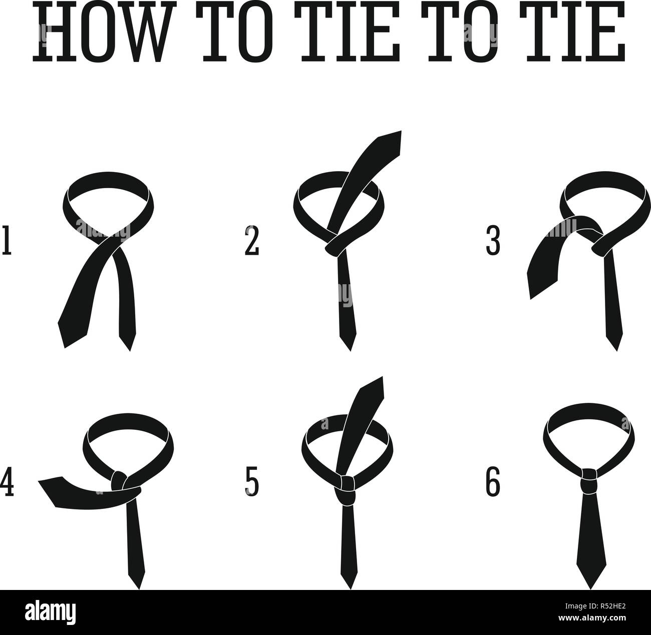Men tie infographic. Simple illustration of men tie vector infographic ...
