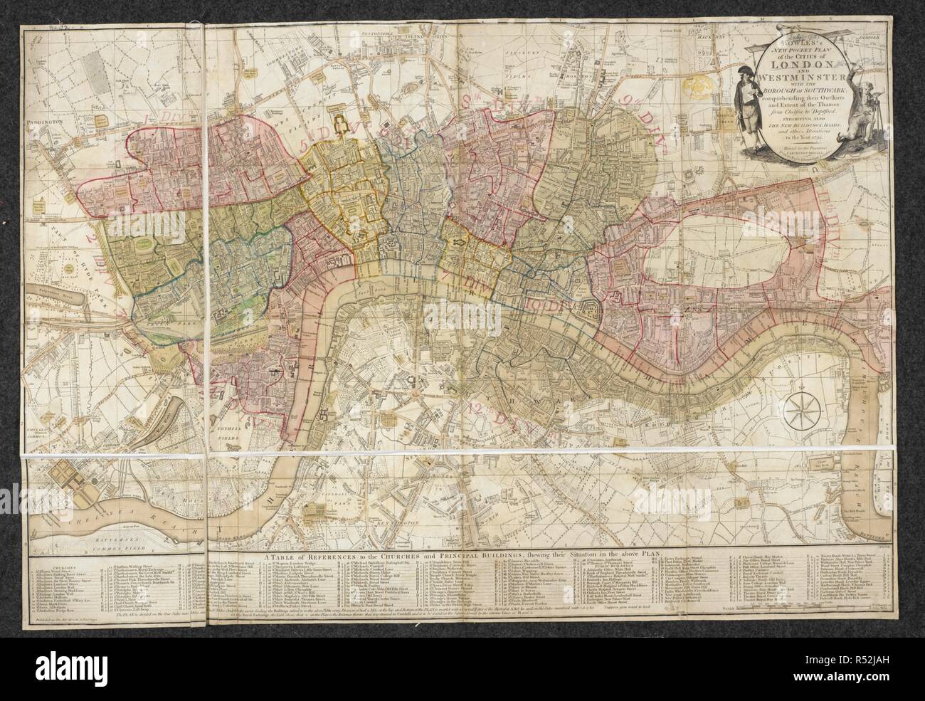 Bowles's New Pocket Plan of London and Westminster with the Borough of