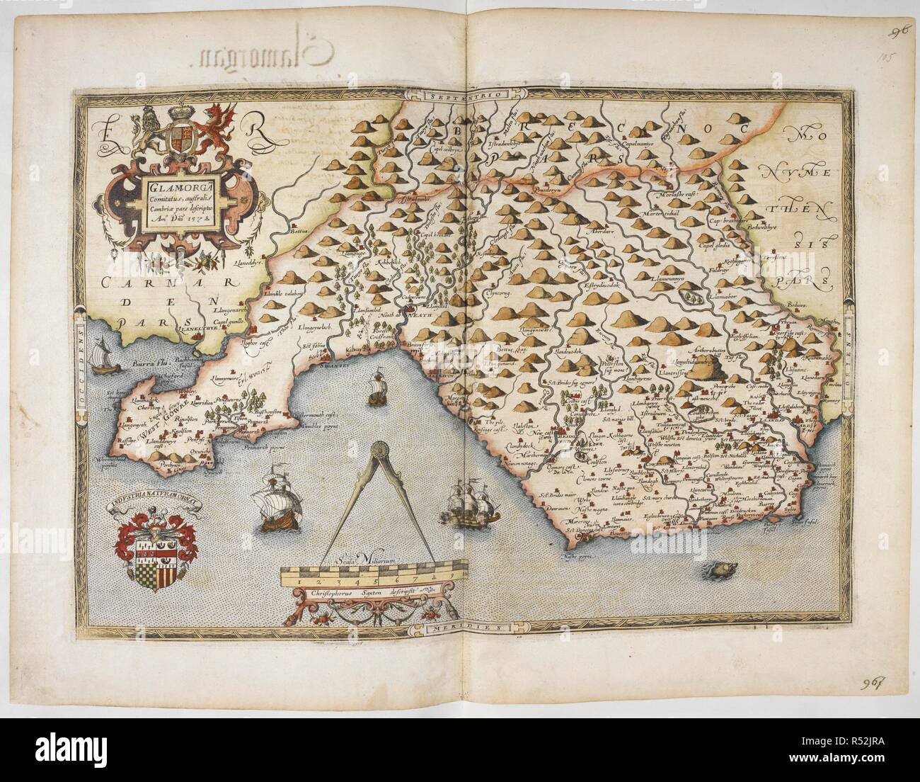 royal glamorgan map Map With The Title Glamorga Glamorgan South Wales Lord royal glamorgan map