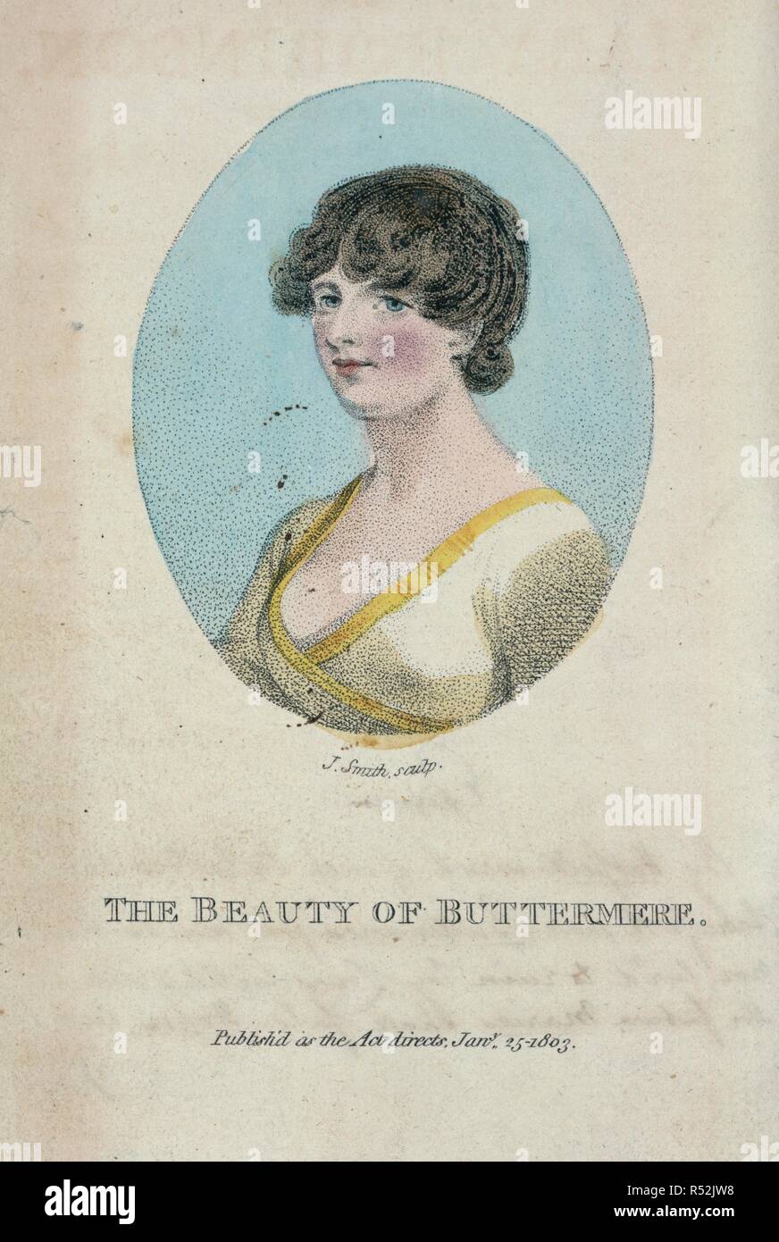 Mary Robinson (1778 â€“ 7 February 1837)[1] was known as 'The Maid of Buttermere'. . The Life of Mary Robinson ... containing an accoun. Crosby and Co.: London, 1803. Source: G.14265,. Language: English. Stock Photo