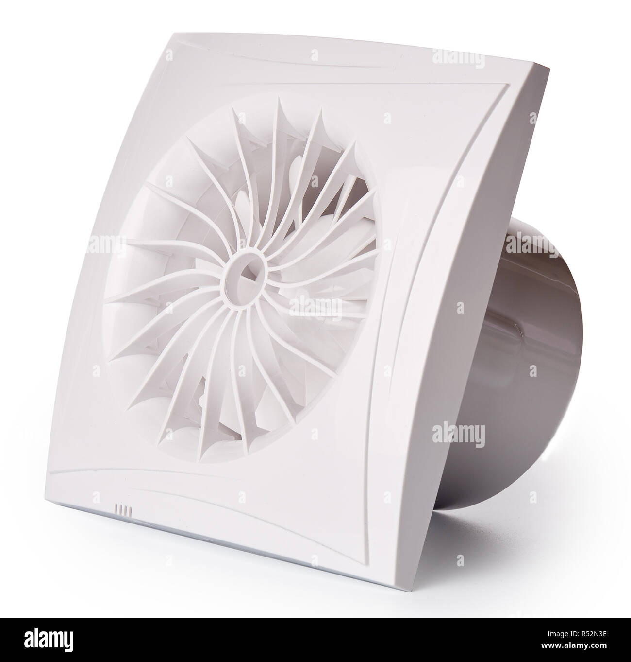 Plastic exhaust fan. Closeup Stock Photo Alamy