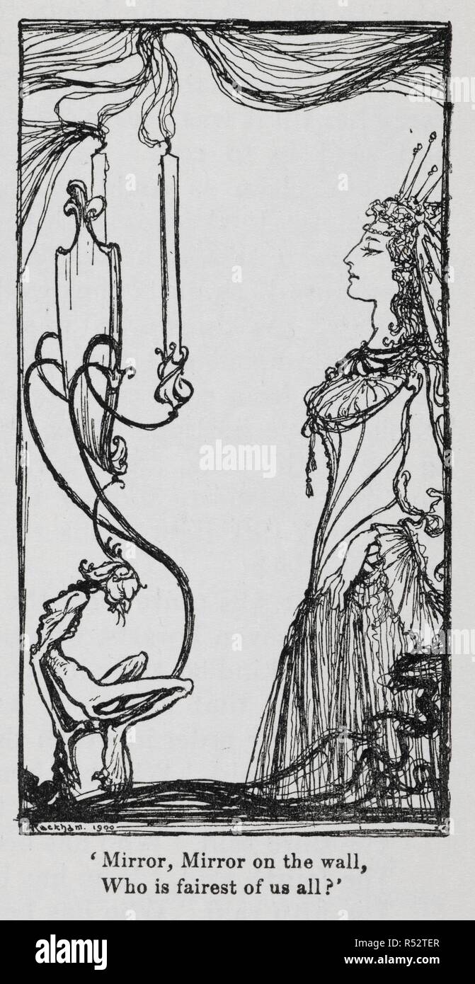 The Wicked Queen Looking At Herself In The Mirror From Snowdrop Snow White Grimm S Fairy Tales Illustrated By Arthur Rackham London William Heinemann 1925 Mirror Mirror On The Wall Who Is The Wicked Queen Looking At Herself In The Mirror From Snowdrop Snow White Grimm S Fairy Tales Illustrated By Arthur Rackham London William Heinemann 1925 Mirror Mirror On The Wall Who Is