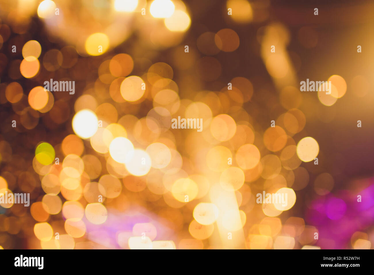 golden lights bokeh background, Chrismas lights bokeh Stock Photo Alamy