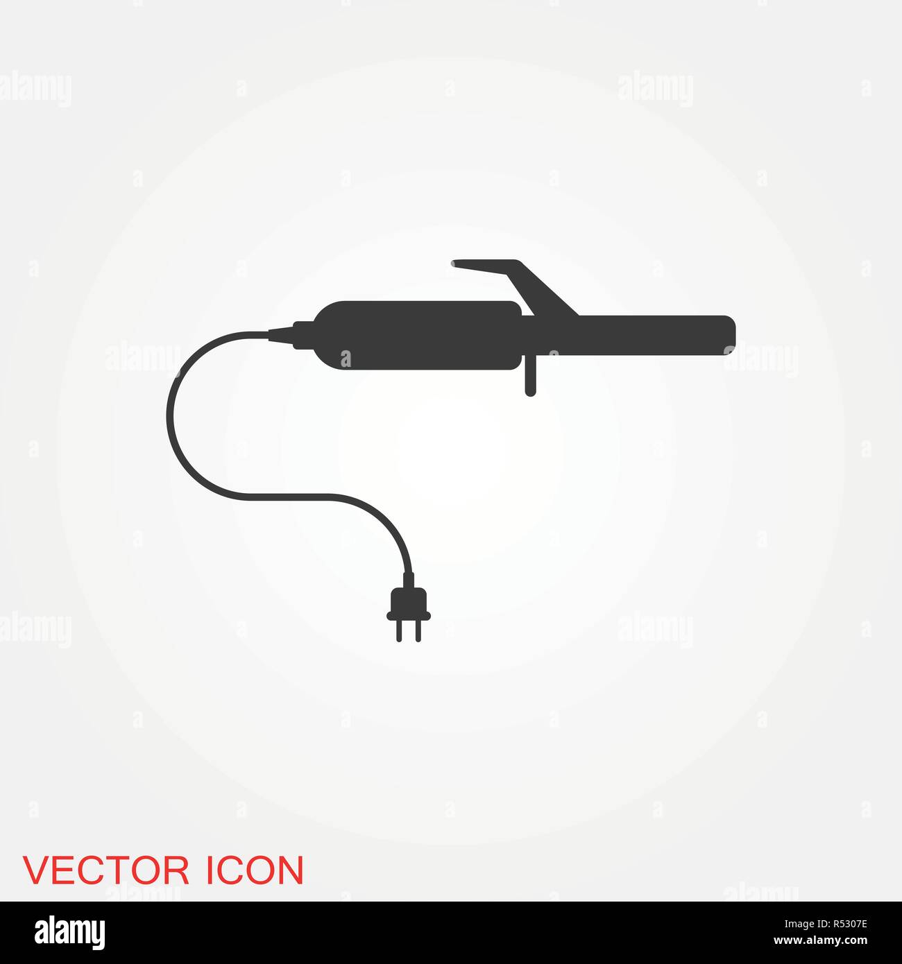 Curlers vector icon for websites, web design, mobile app, info graphics Stock Vector