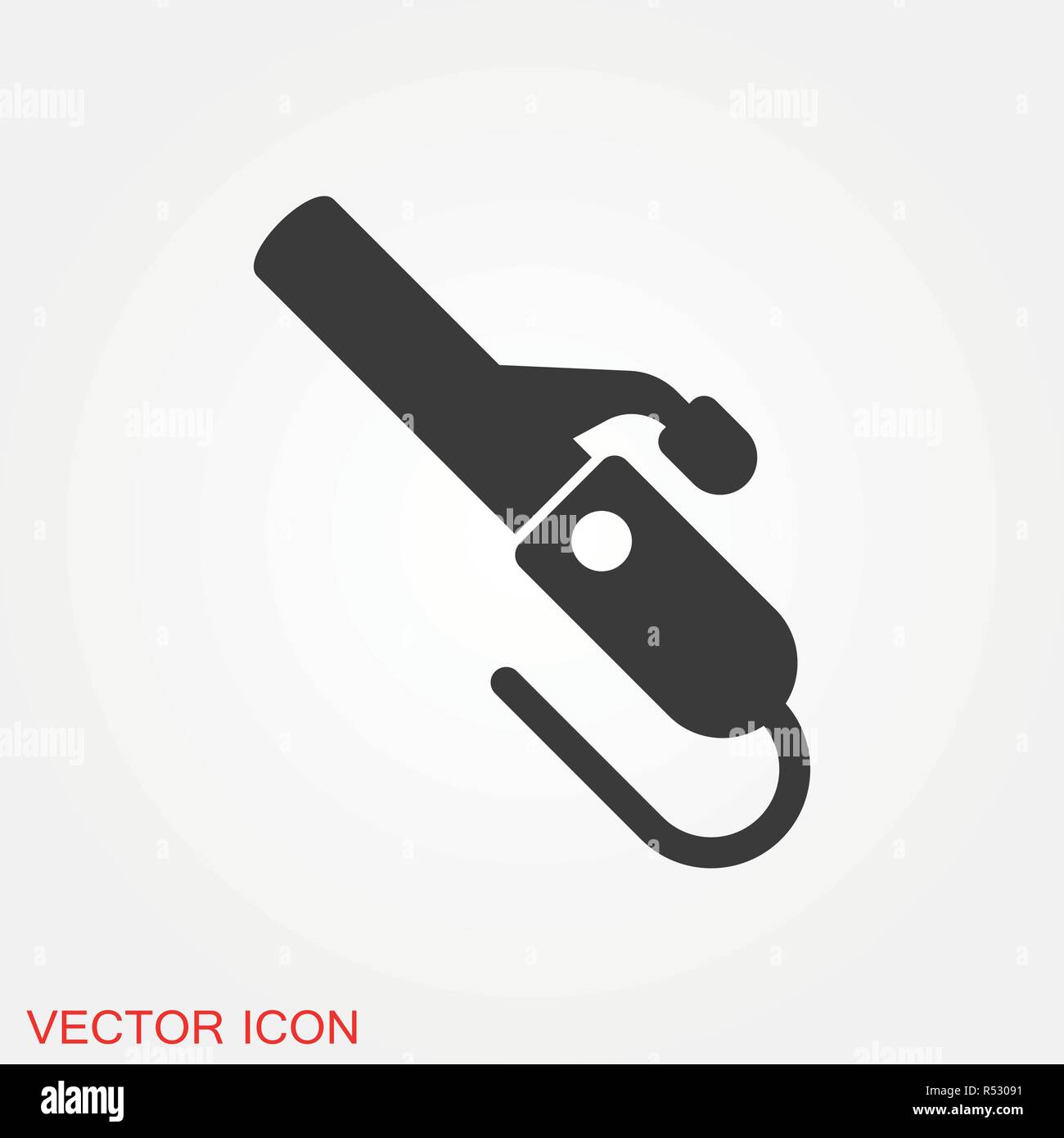 Curlers vector icon for websites, web design, mobile app, info graphics Stock Vector