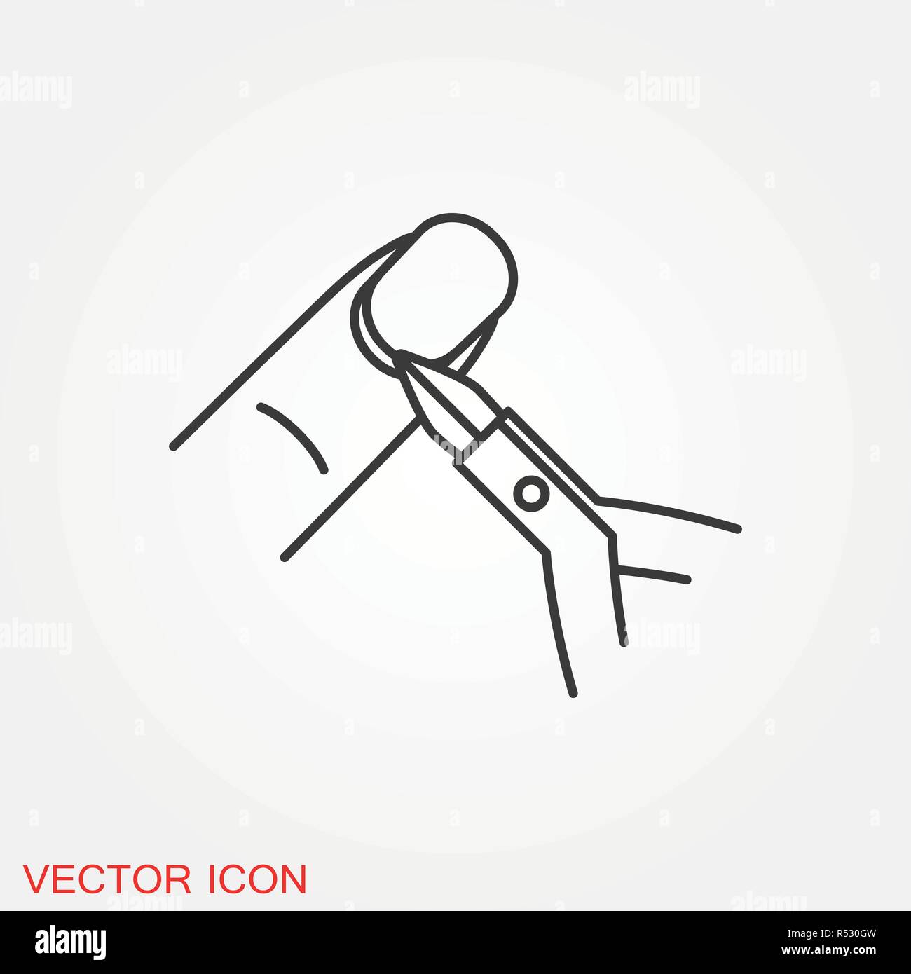 Nail care icon. Pedicure and manicure equipment. Isolated vector illustrations Stock Vector