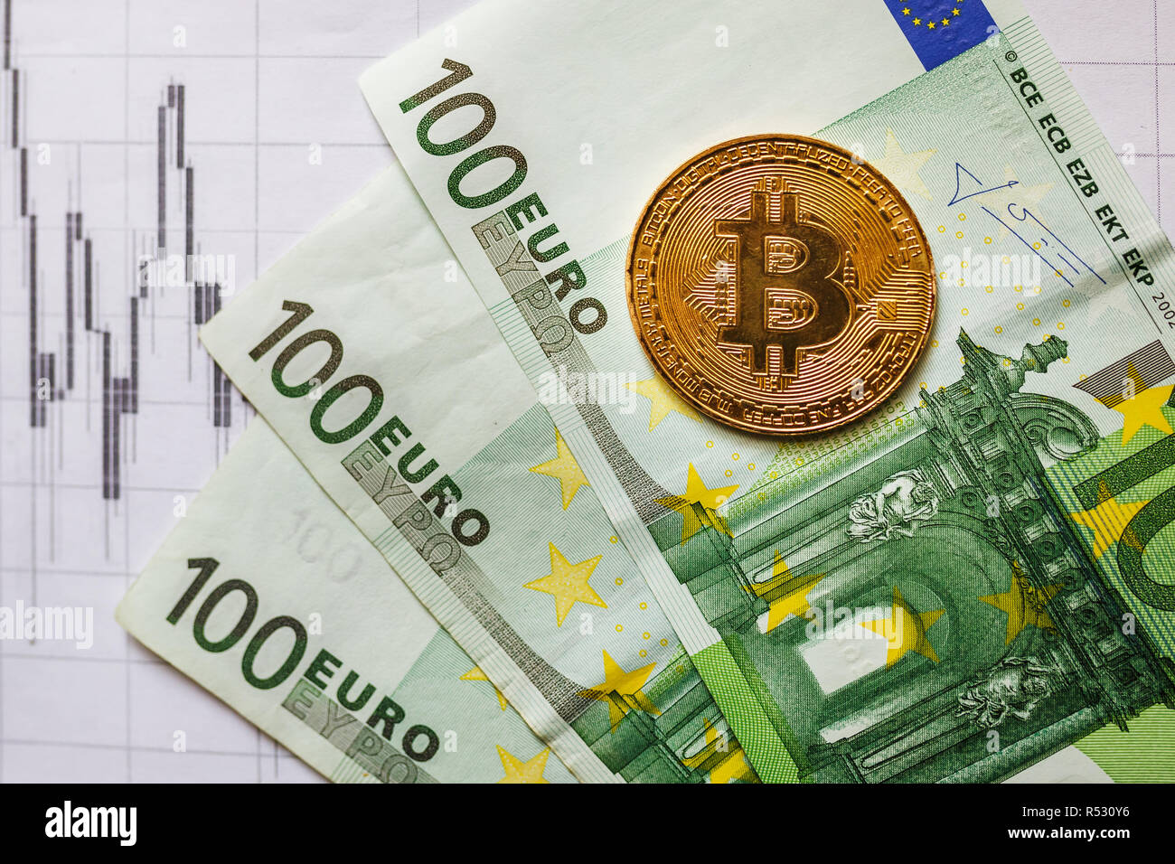 Cryptocurrency exchange chart. Bitcoin price goes up to 60 000 dollars.  Blockchain and digital money Stock Photo - Alamy