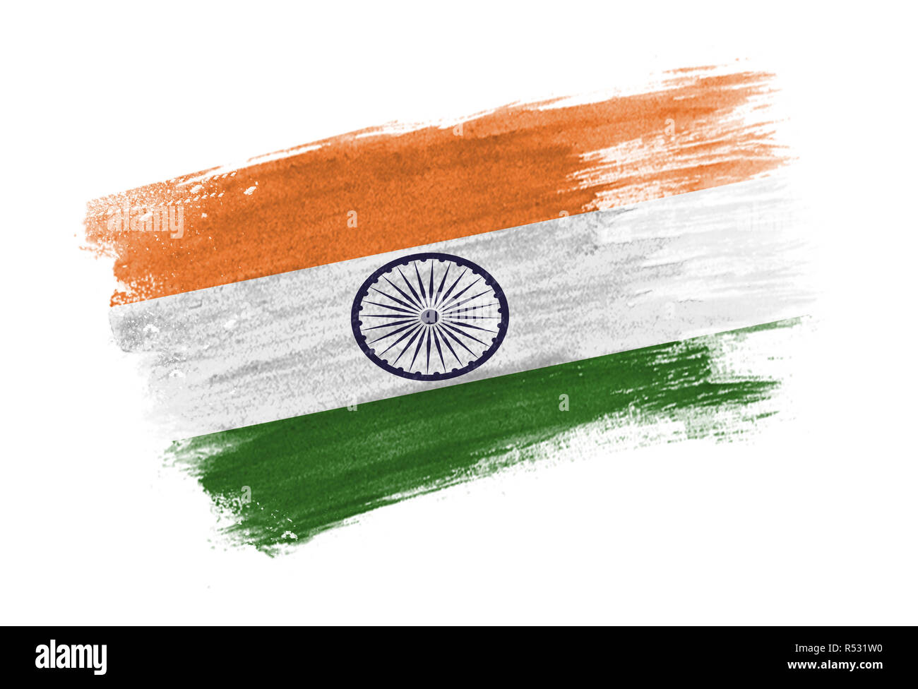 India Flag Icon In Flat Style. 24193823 Vector Art at Vecteezy