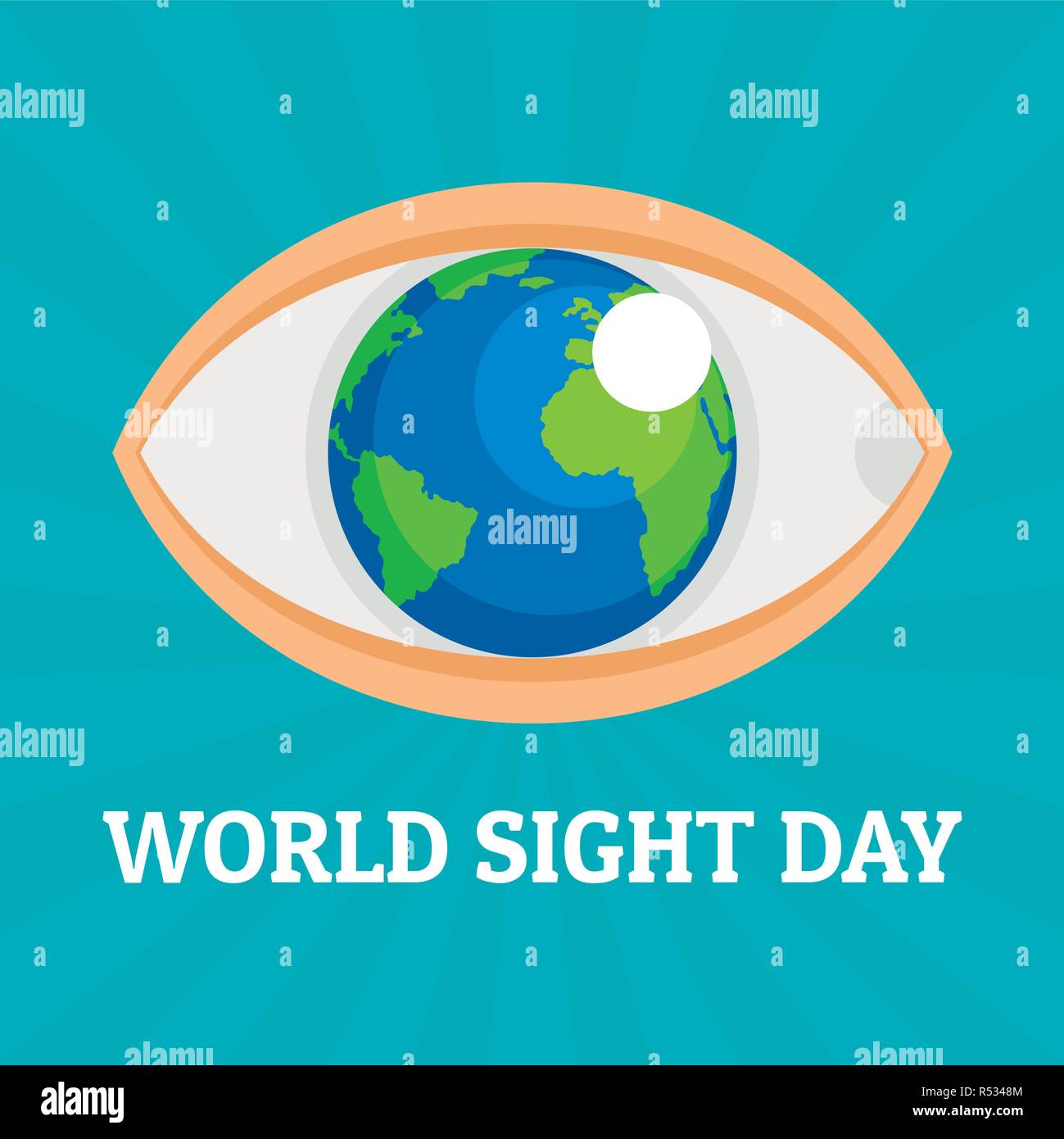 World eye day concept background. Flat illustration of world eye day