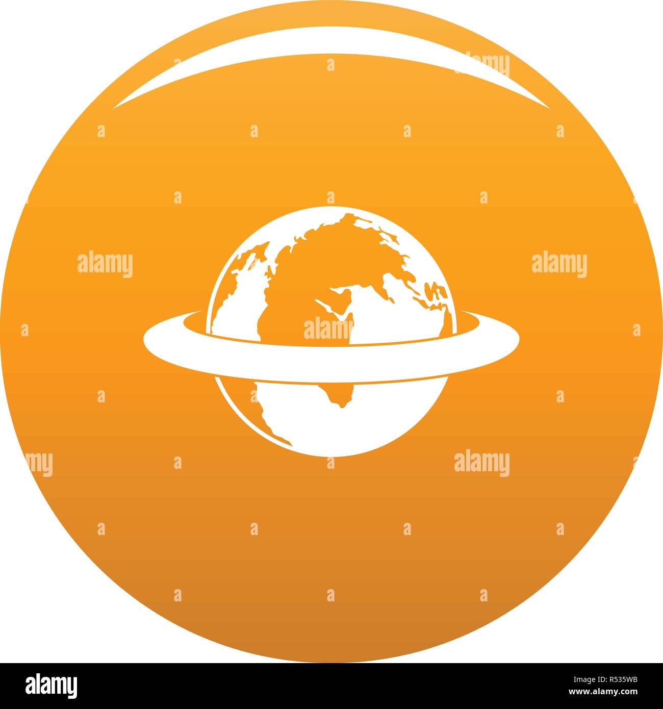 Around the earth icon. Simple illustration of around the earth vector ...