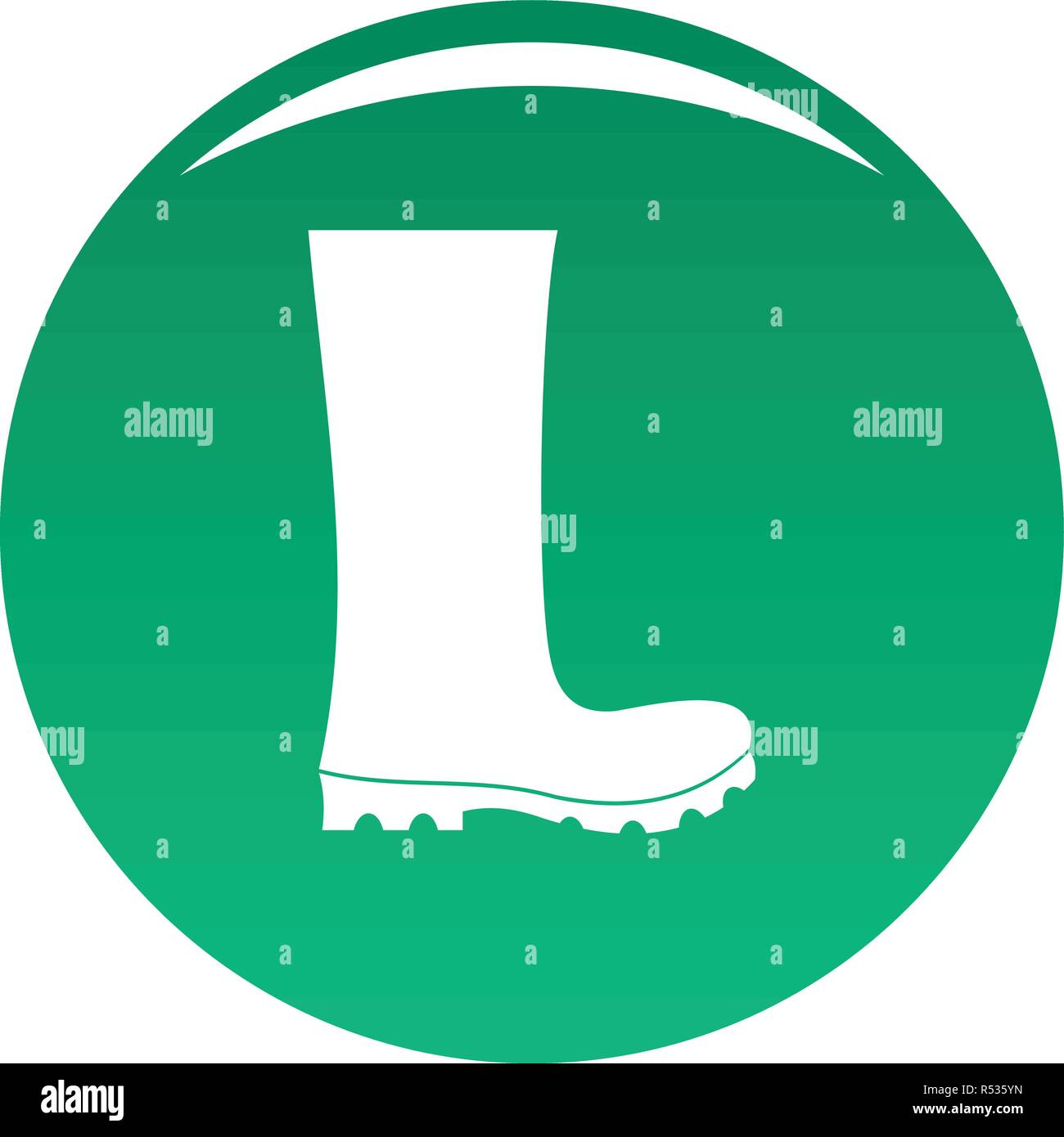 Rubber boots icon. Simple illustration of rubber boots vector icon ...