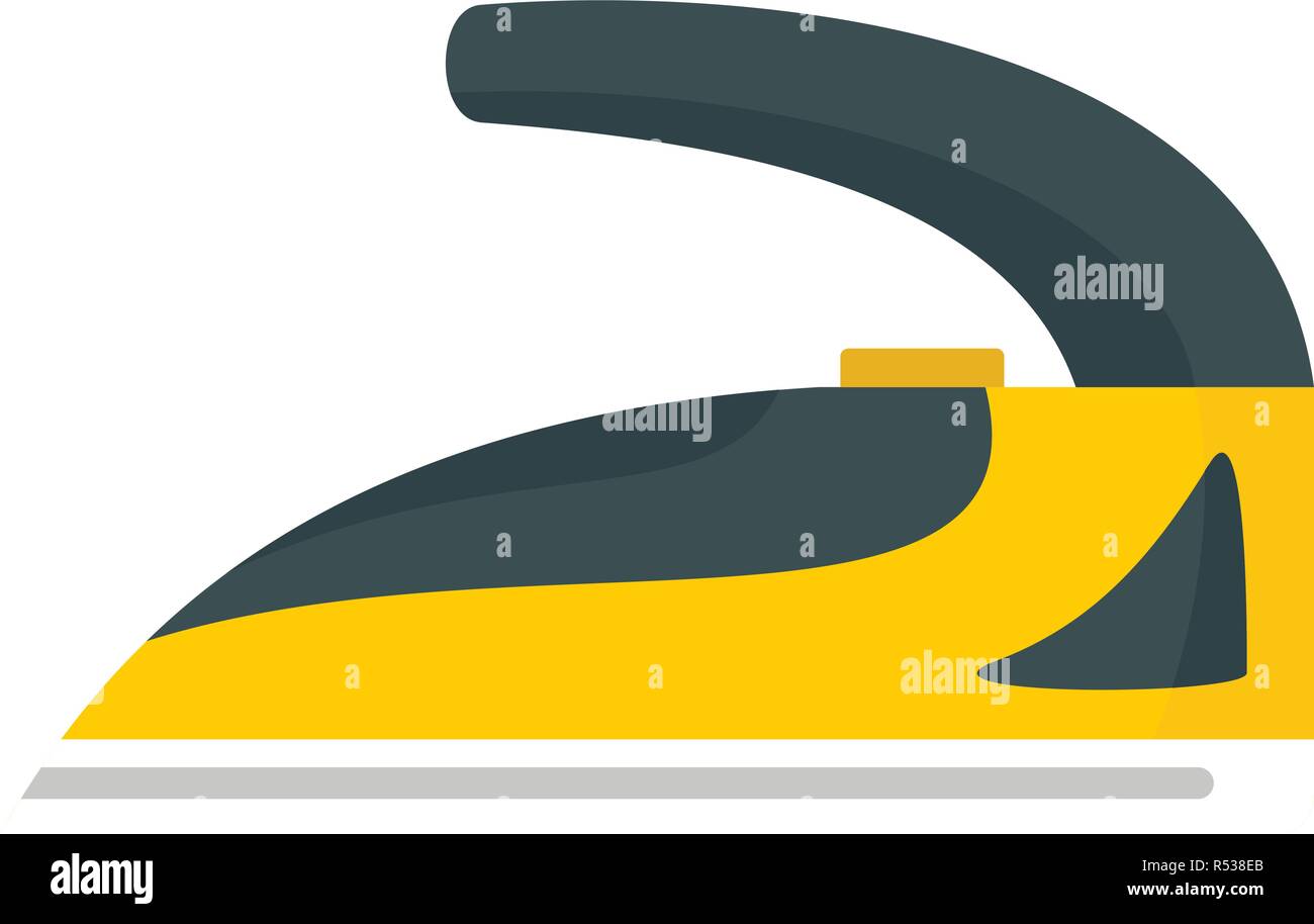 Steel iron icon. Flat illustration of steel iron vector icon for web