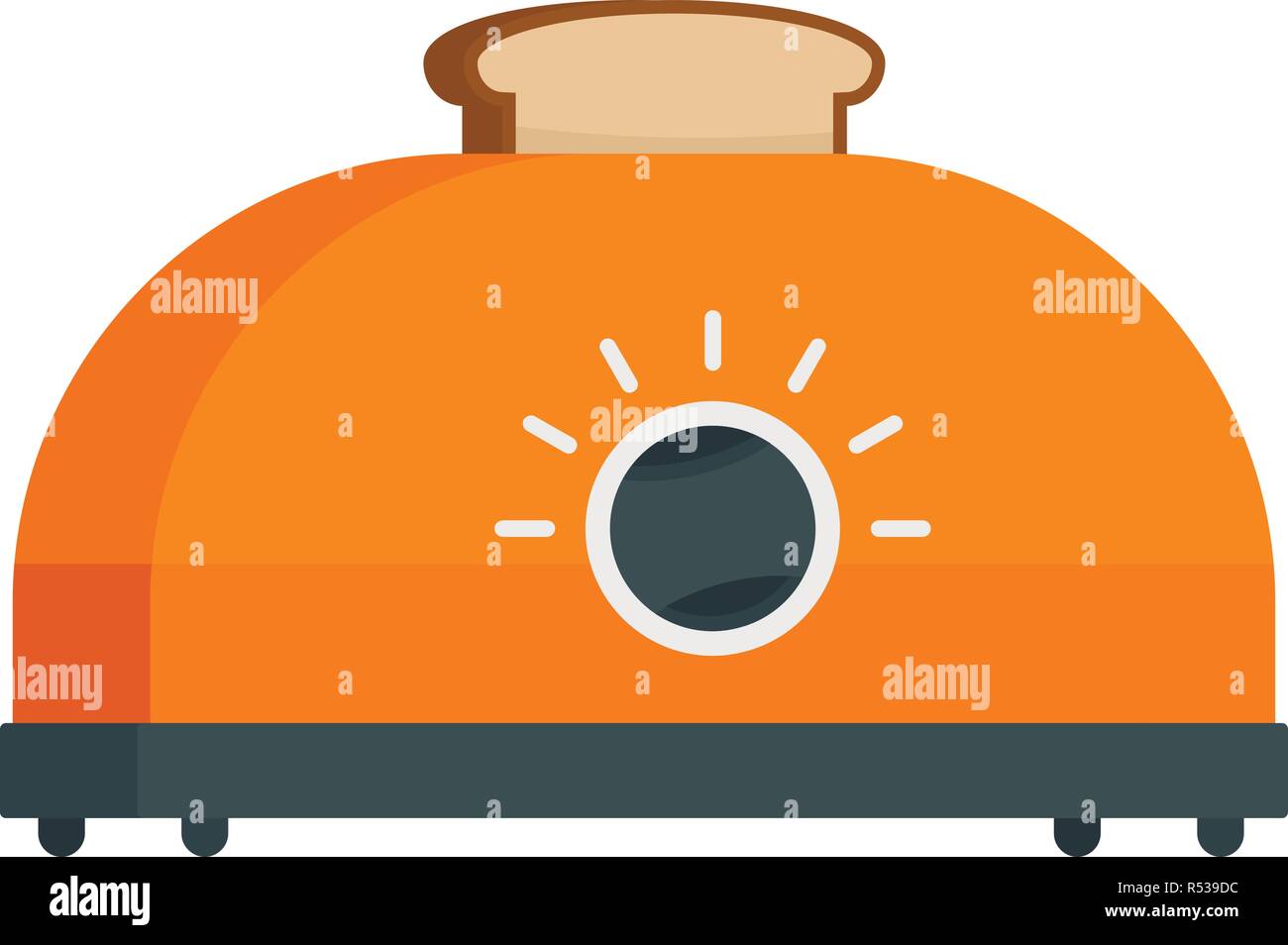 Classic toaster icon. Flat illustration of classic toaster vector icon for web design Stock Vector