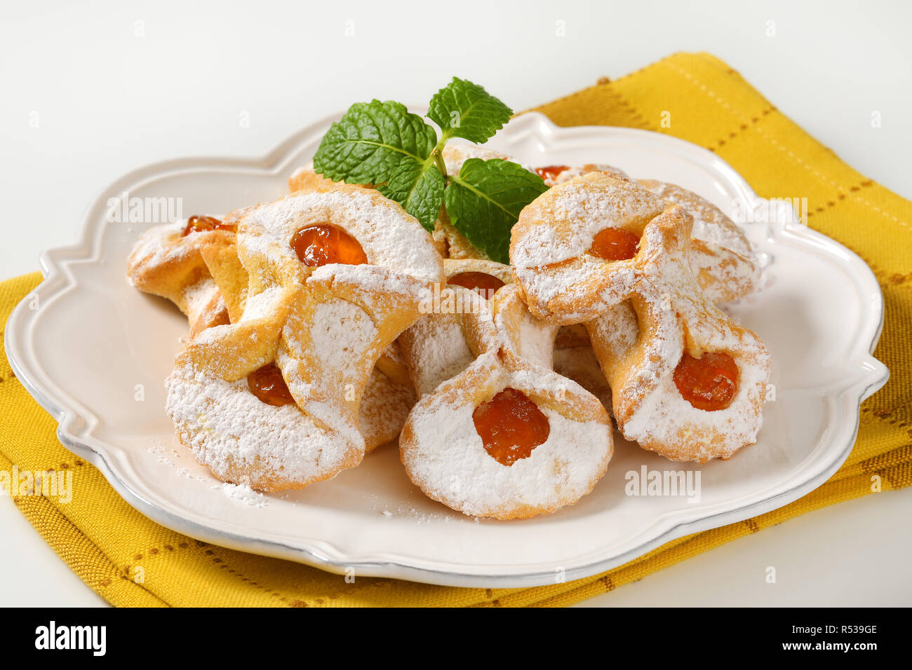 apricot jam filled cookies Stock Photo Alamy