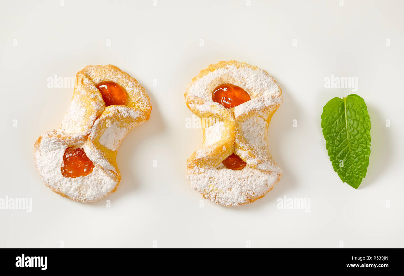 apricot jam filled cookies Stock Photo Alamy