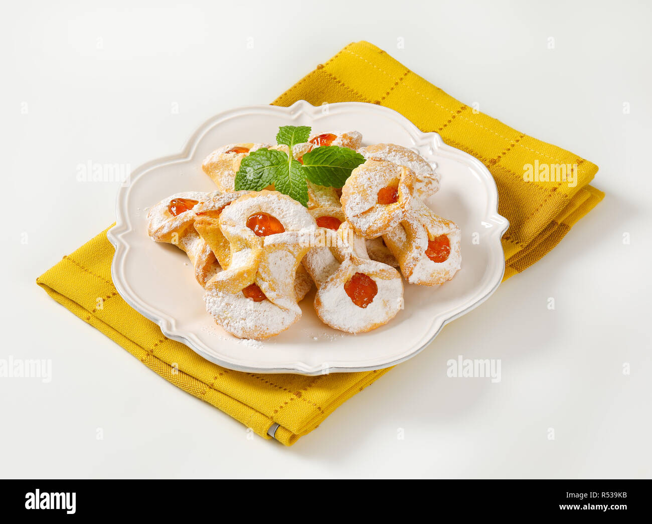 apricot jam filled cookies Stock Photo Alamy