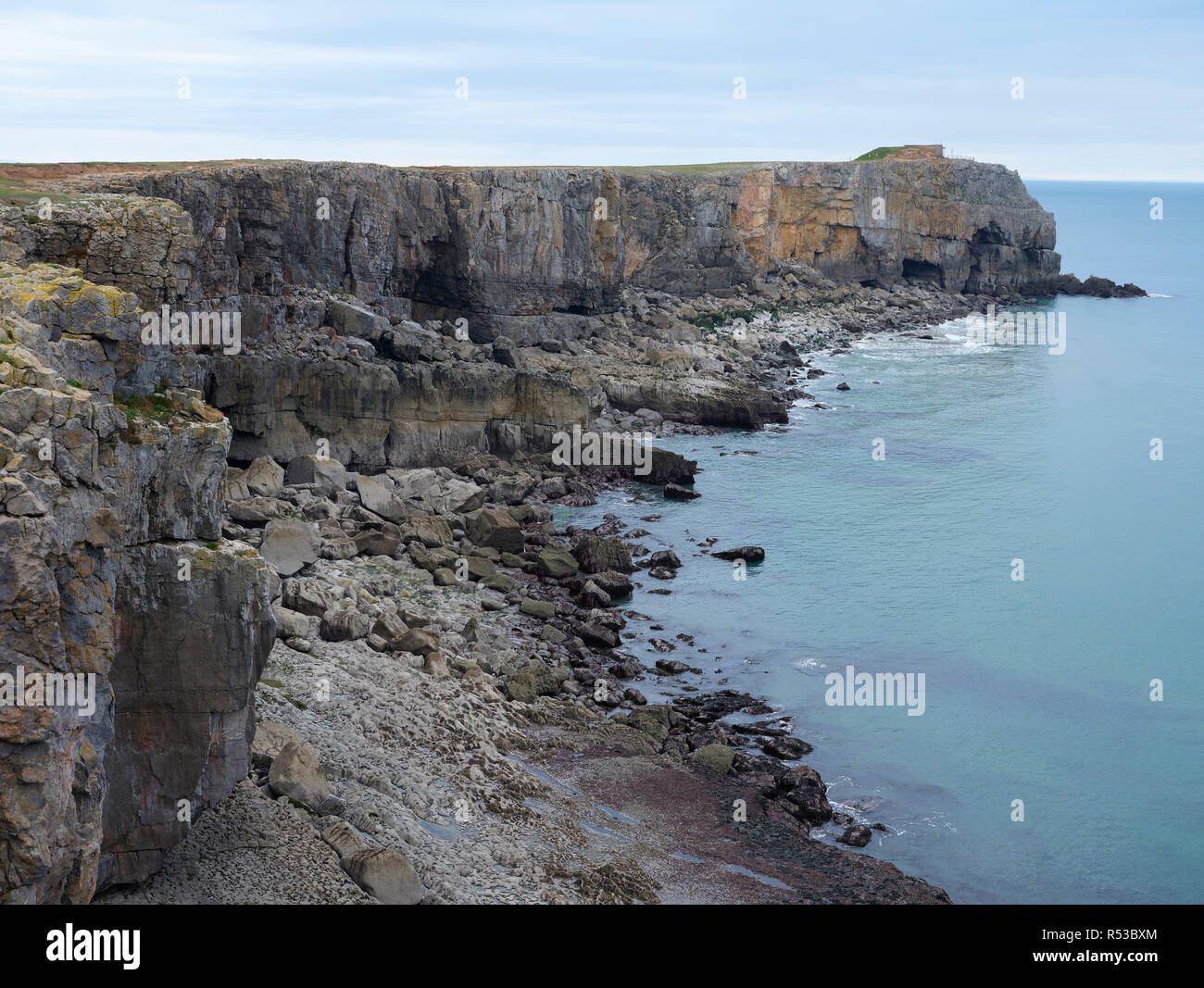 St. Govan's Head, Pembrokshire, Wales Stock Photo