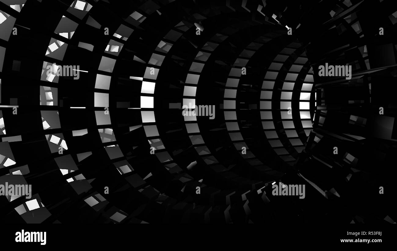 Abstract background with technology tunnel Stock Photo - Alamy