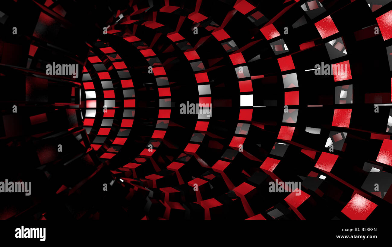 Abstract background with technology tunnel Stock Photo - Alamy