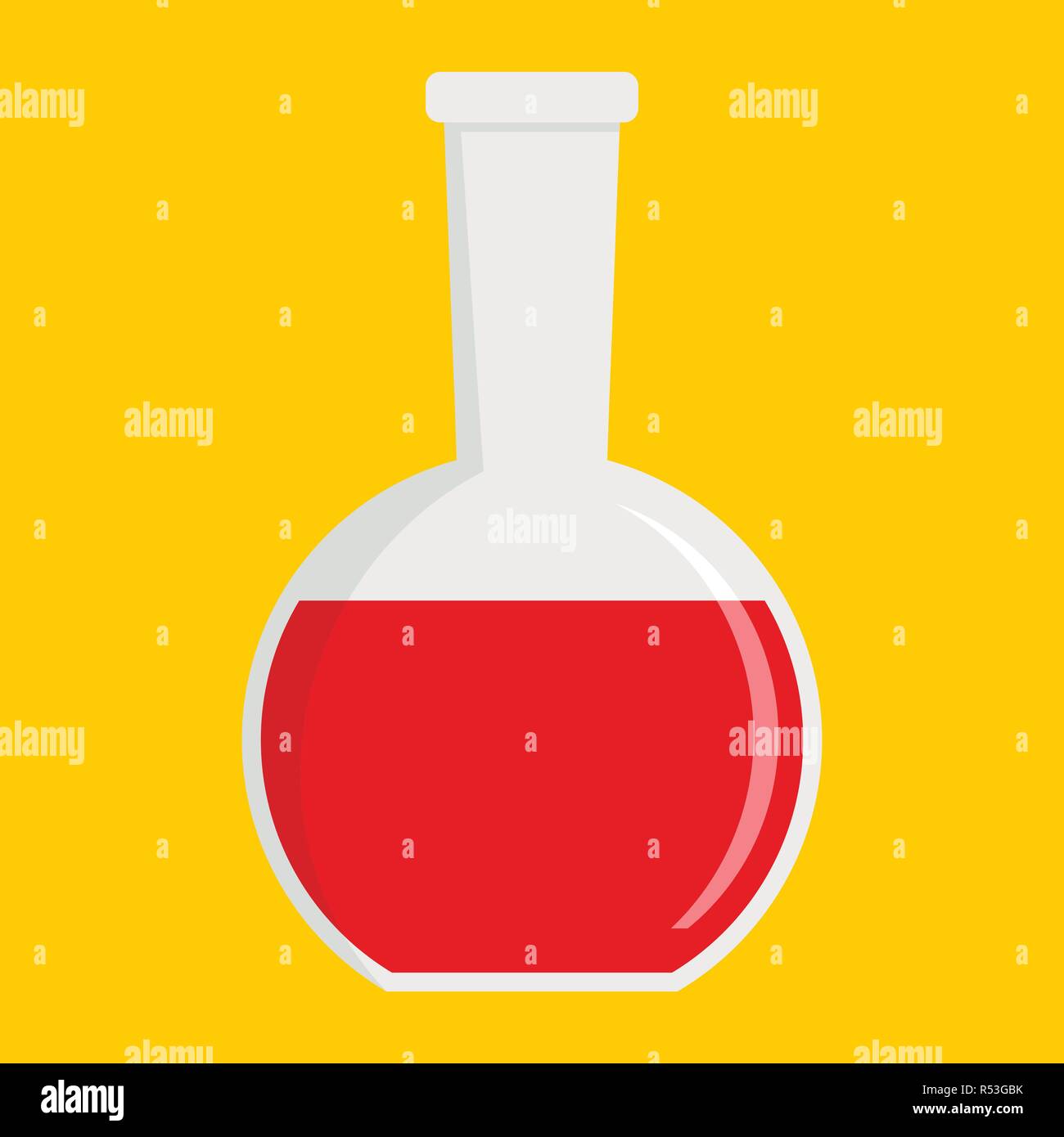 Red potion icon. Flat illustration of red potion vector icon for web ...