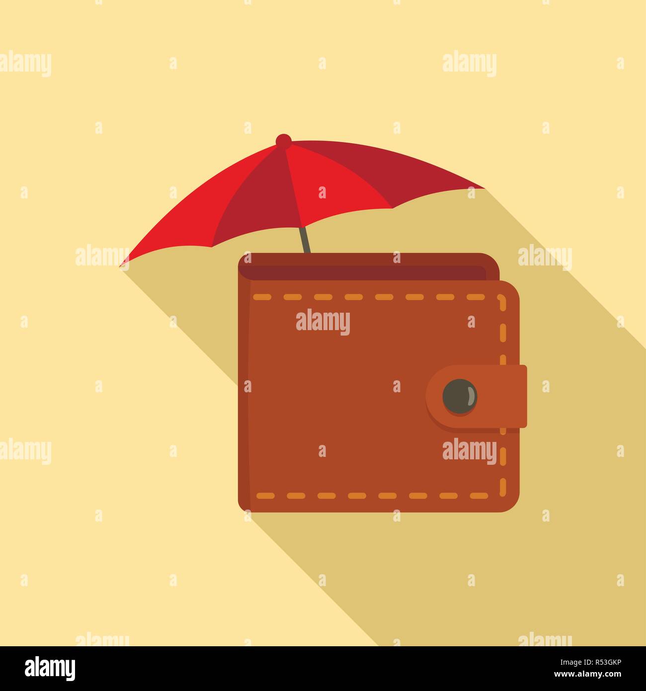 Safe wallet icon. Flat illustration of safe wallet vector icon for web ...
