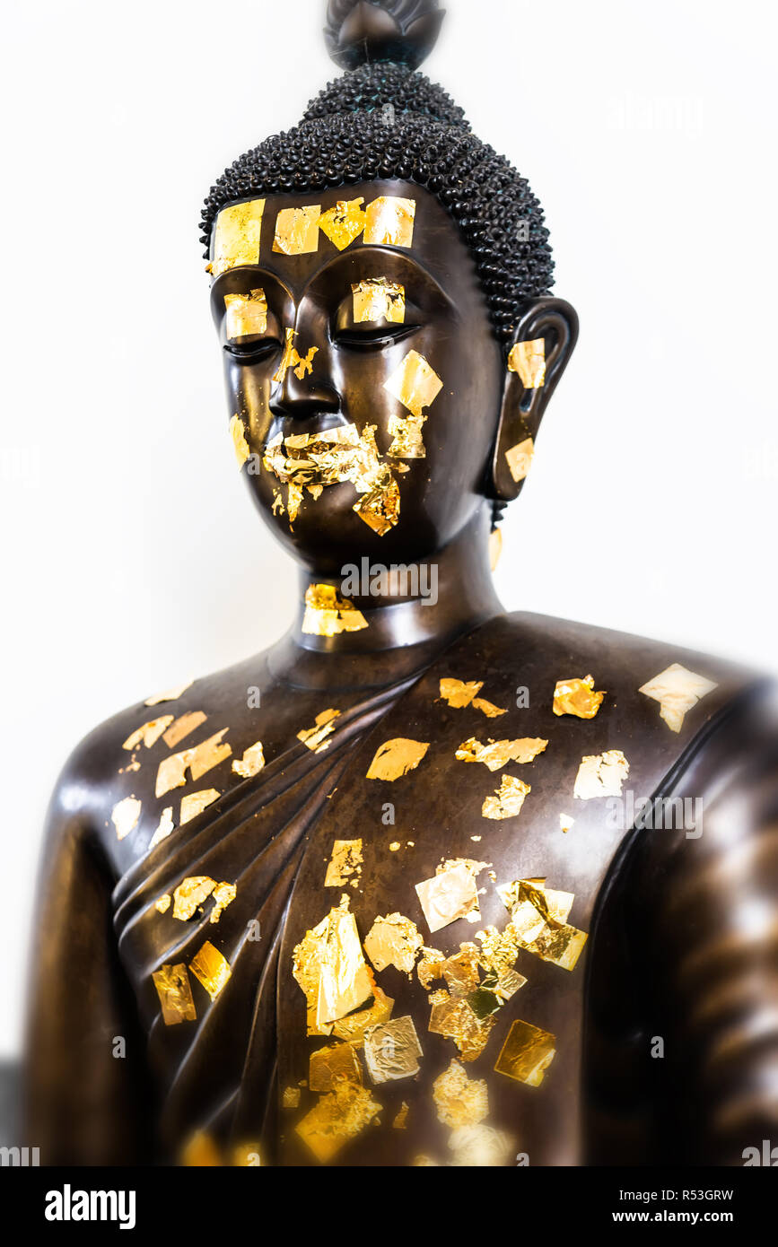Buddha statue at the free royalty public temple in Thailand. Stock Photo
