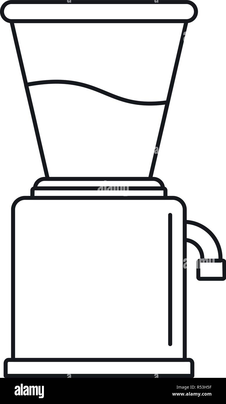 Modern coffee grinder icon. Outline modern coffee grinder vector icon ...