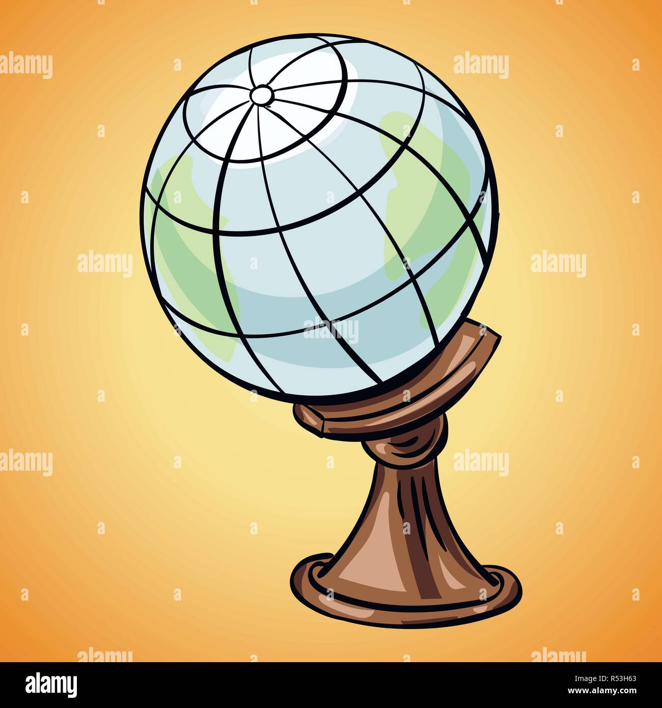 Earth globe design  Globe drawing, Earth globe, Cartoon globe