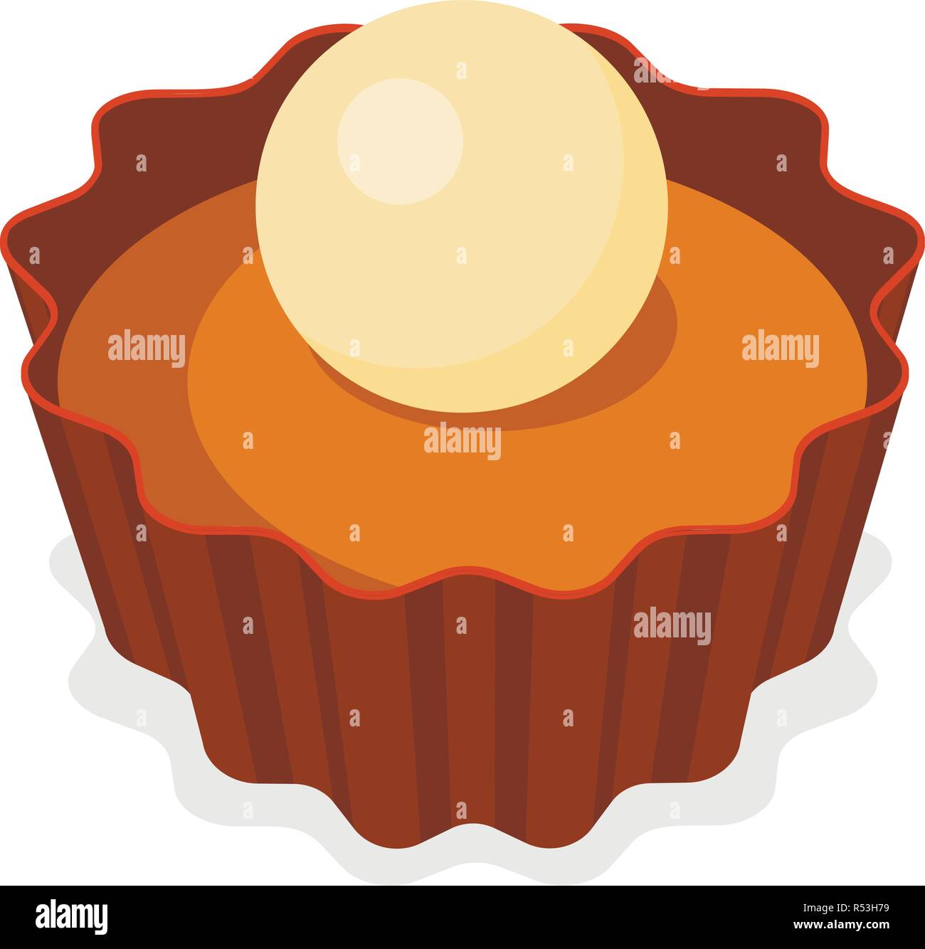 Chocolate candy icon. Isometric of chocolate candy vector icon for web ...