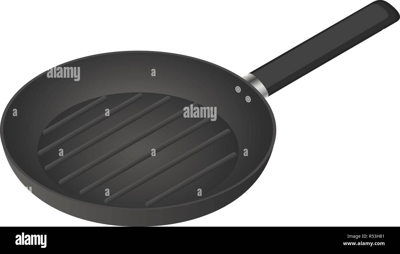 Frying pan icon. Isometric of frying pan vector icon for web design ...