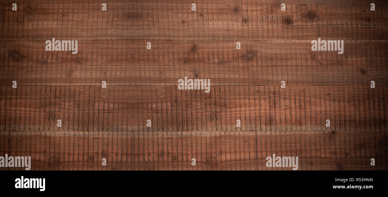 panoramic old wood background Stock Photo