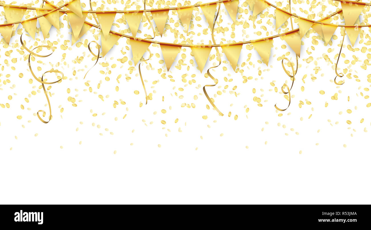 seamless garlands,confetti and streamers background Stock Photo Alamy