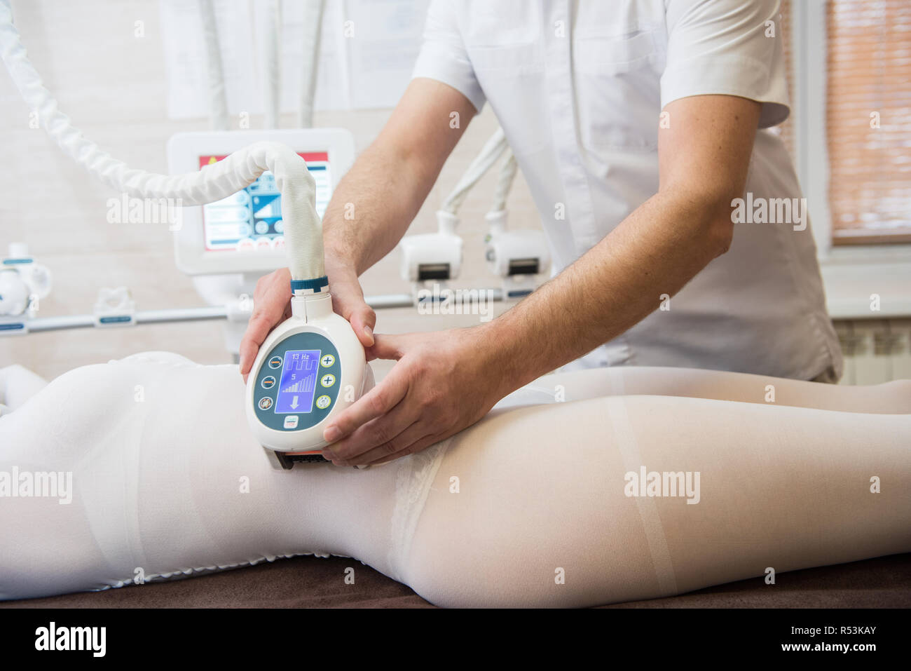 Procedure laser lipolysis Stock Photo Alamy