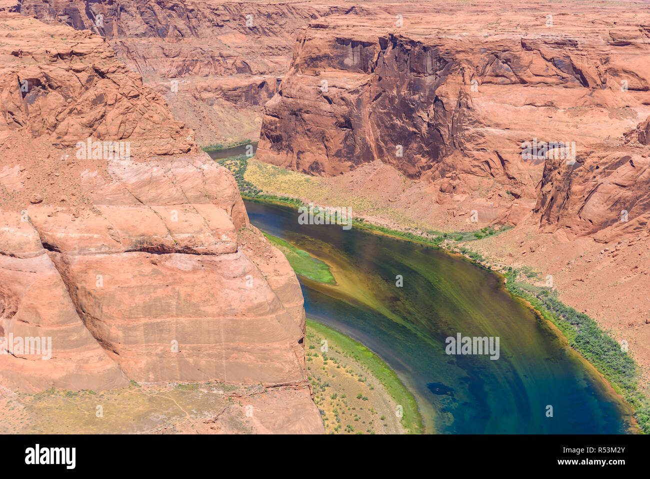 Grand Canyon with Colorado River Located in Page, Arizona Viewpoint