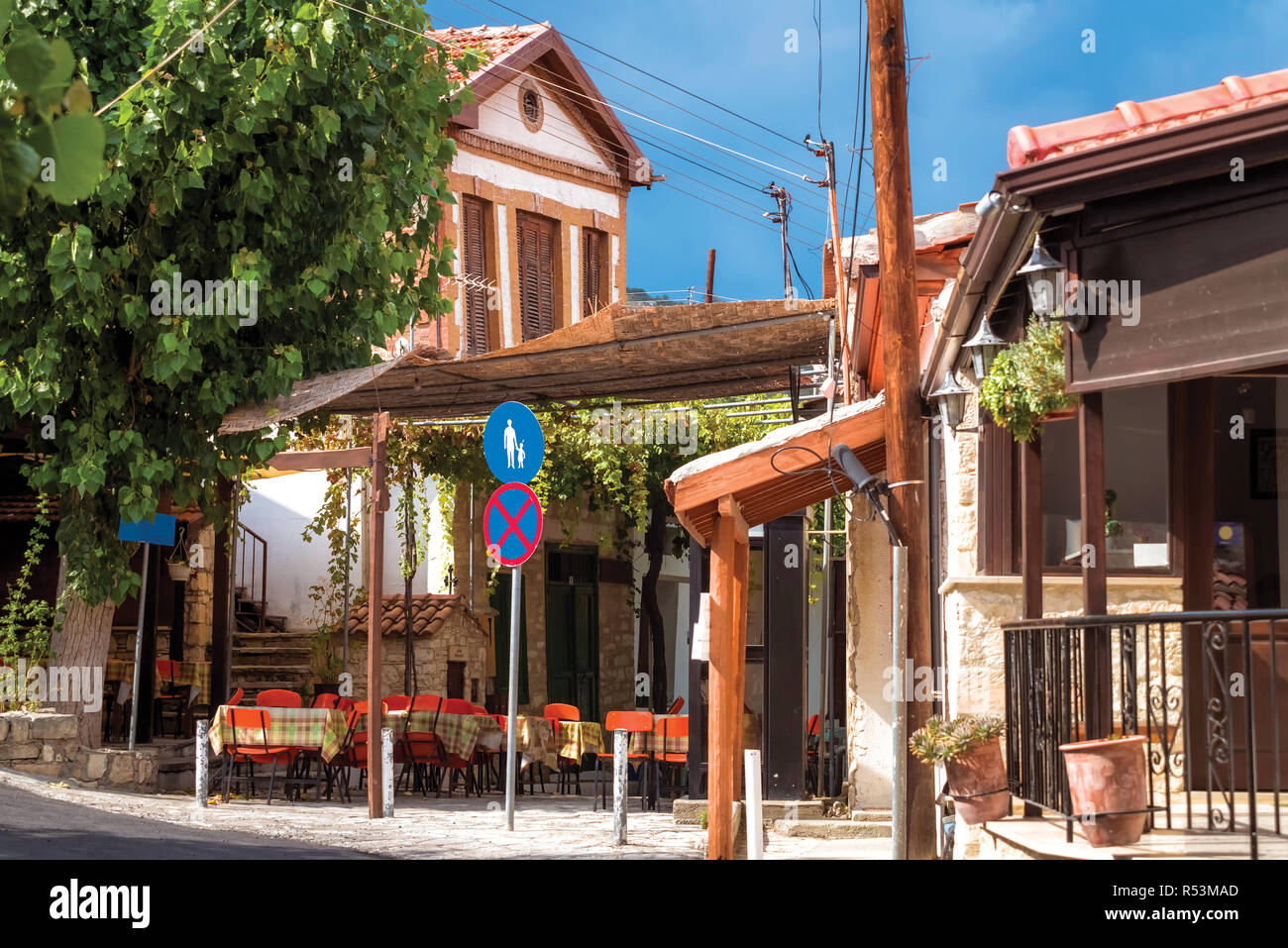 Koilani, a village in the Limassol District of Cyprus. Stock Photo