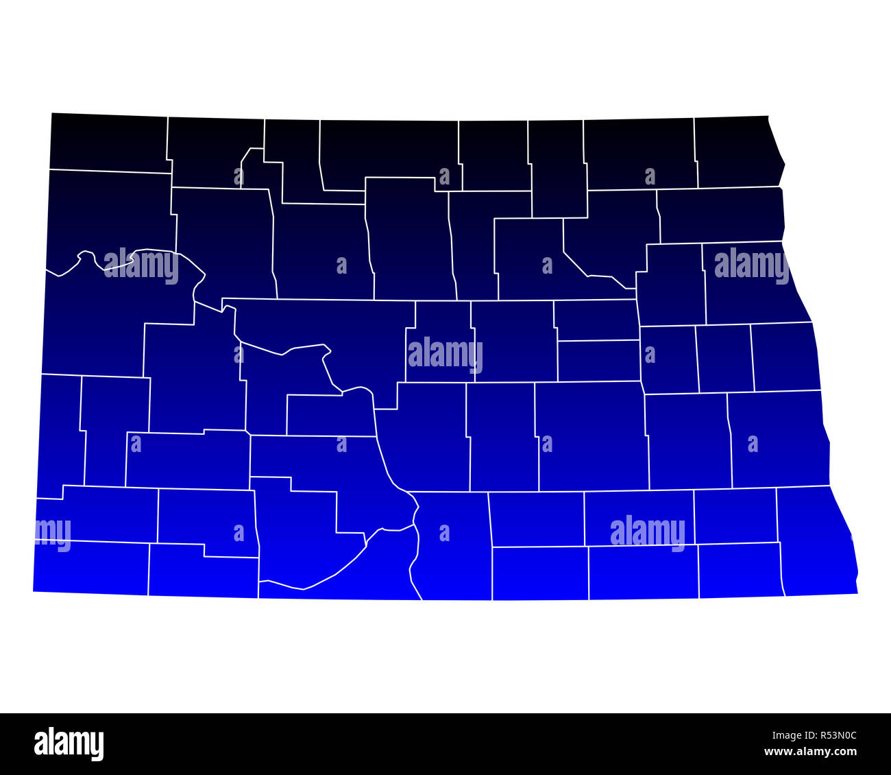 map of north dakota Stock Photo - Alamy