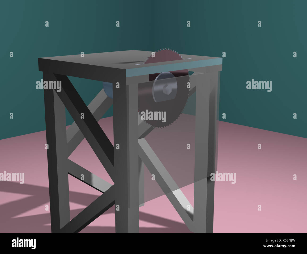 circular saw in study Stock Photo Alamy