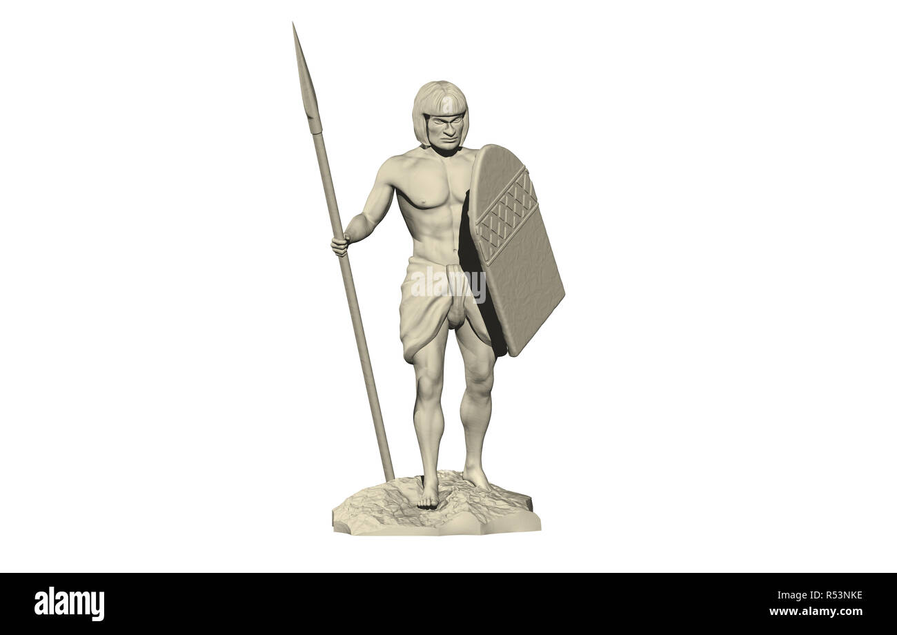 African warrior sculpture hi-res stock photography and images - Alamy