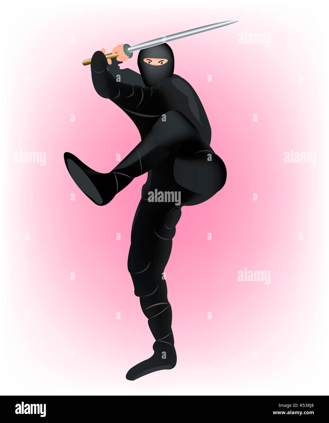 Japanese warrior samurai Stock Photo - Alamy