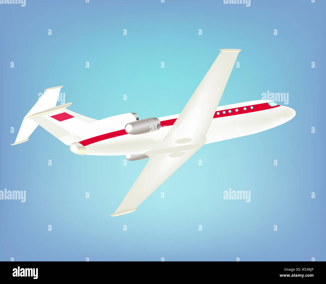 Large passenger plane flies hi-res stock photography and images - Alamy