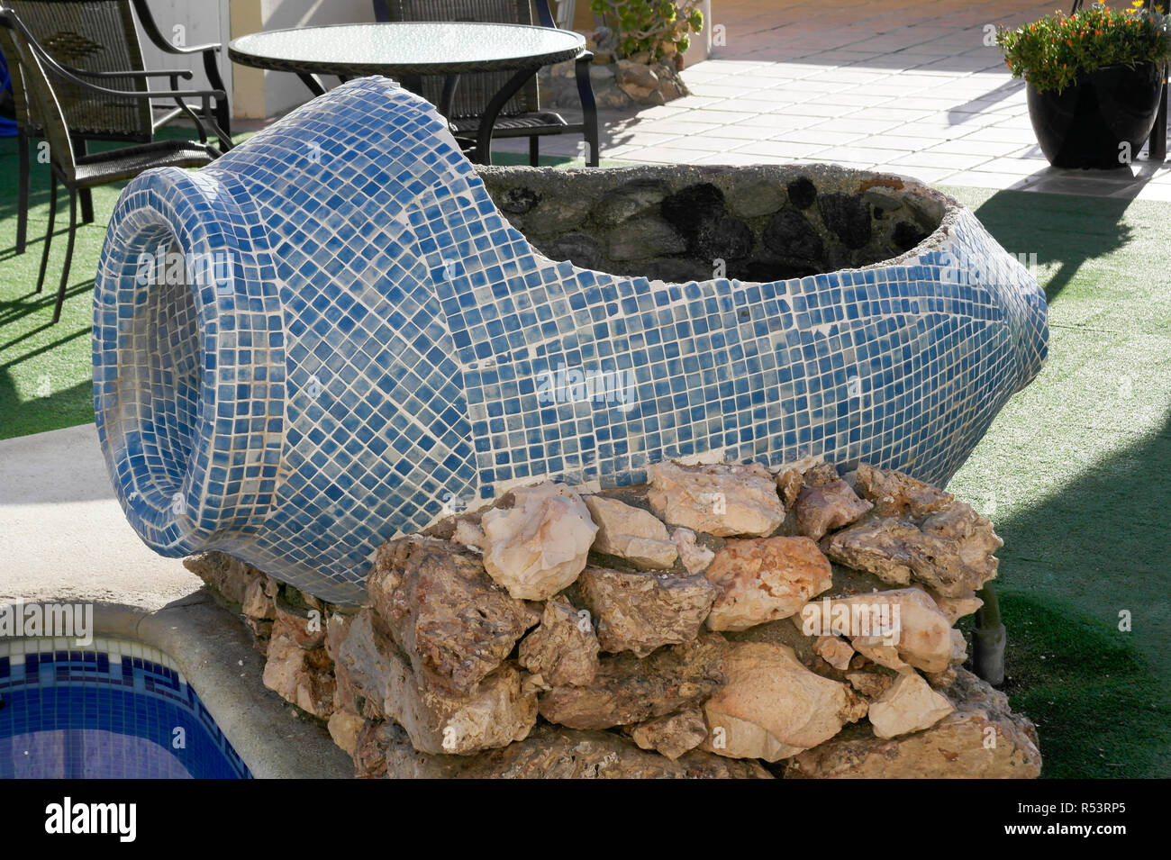 Water Fountain Vase Stock Photo 226892573 Alamy