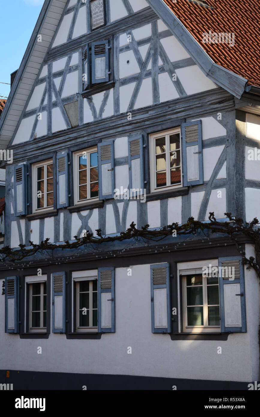 half-timbered house kandel suedpfalz Stock Photo