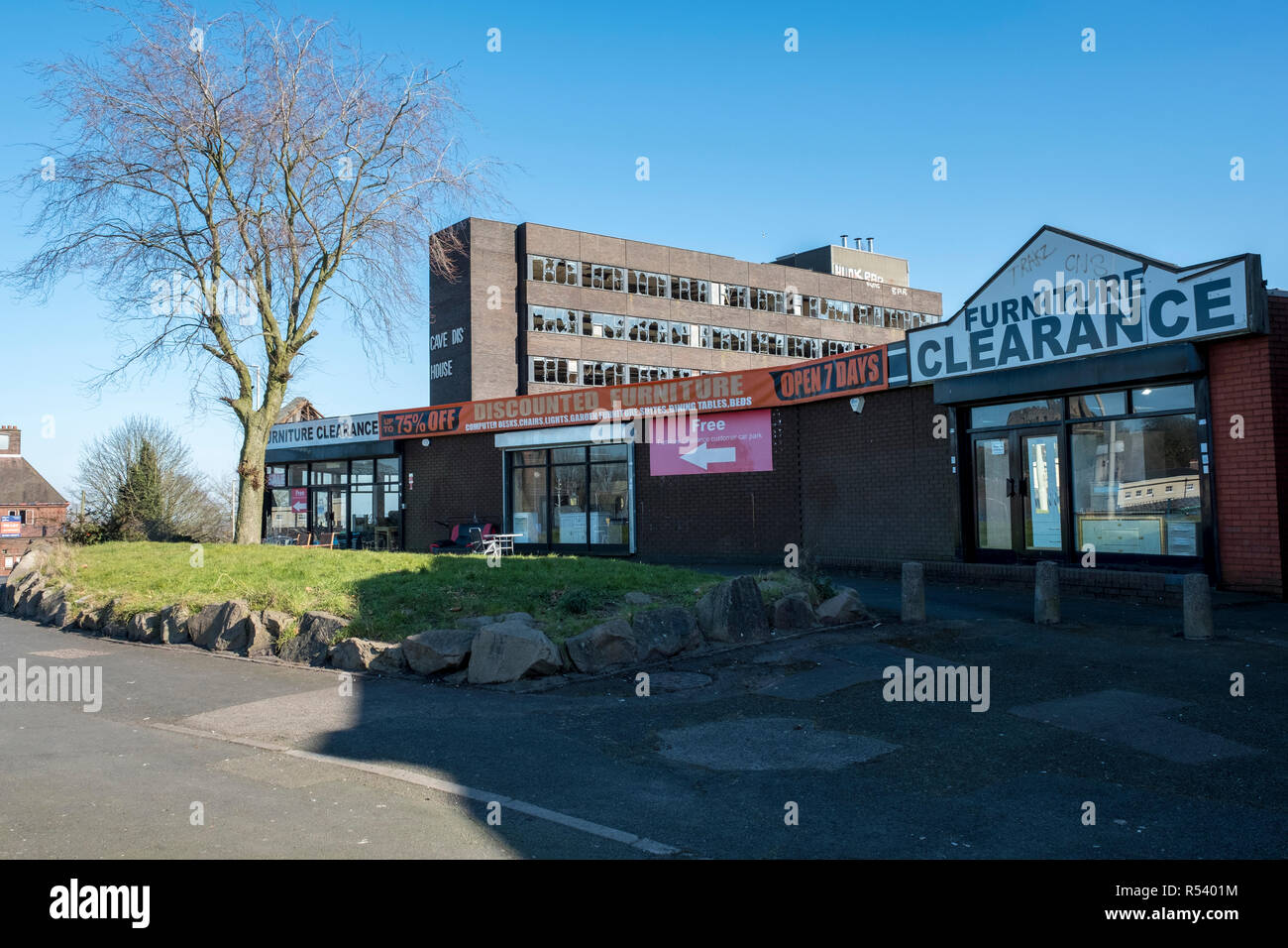 Cavendish House, seven storey, derelict eyesore building in the centre