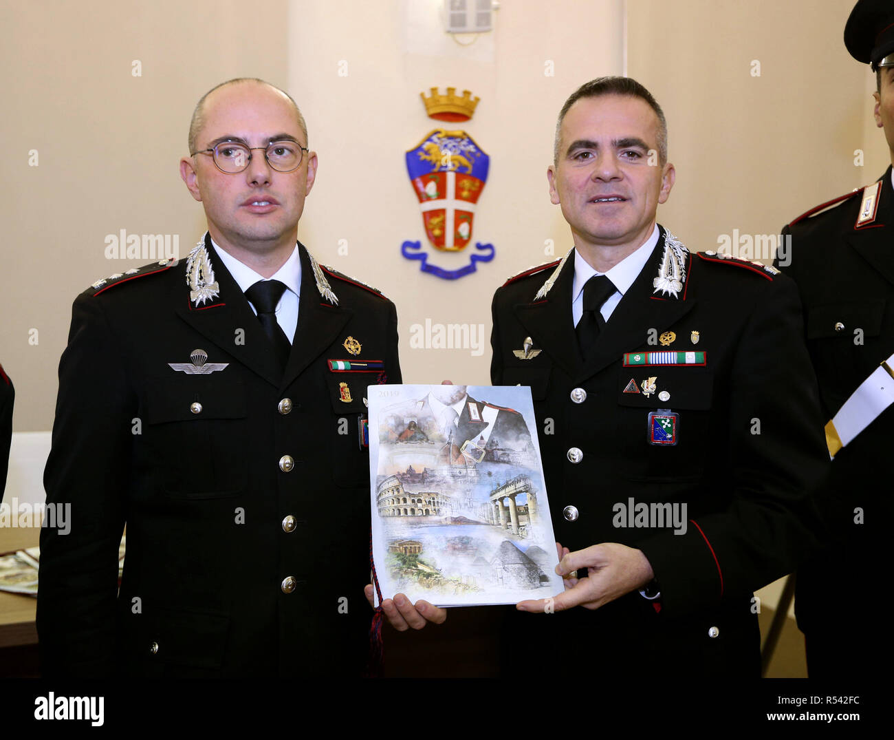 Foto LaPresse - Stefano Porta 29/11/2018 Milano ( Mi ) Cronaca  Presentazione Calendario Carabinieri presso Caserma Via Moscova Stock Photo  - Alamy