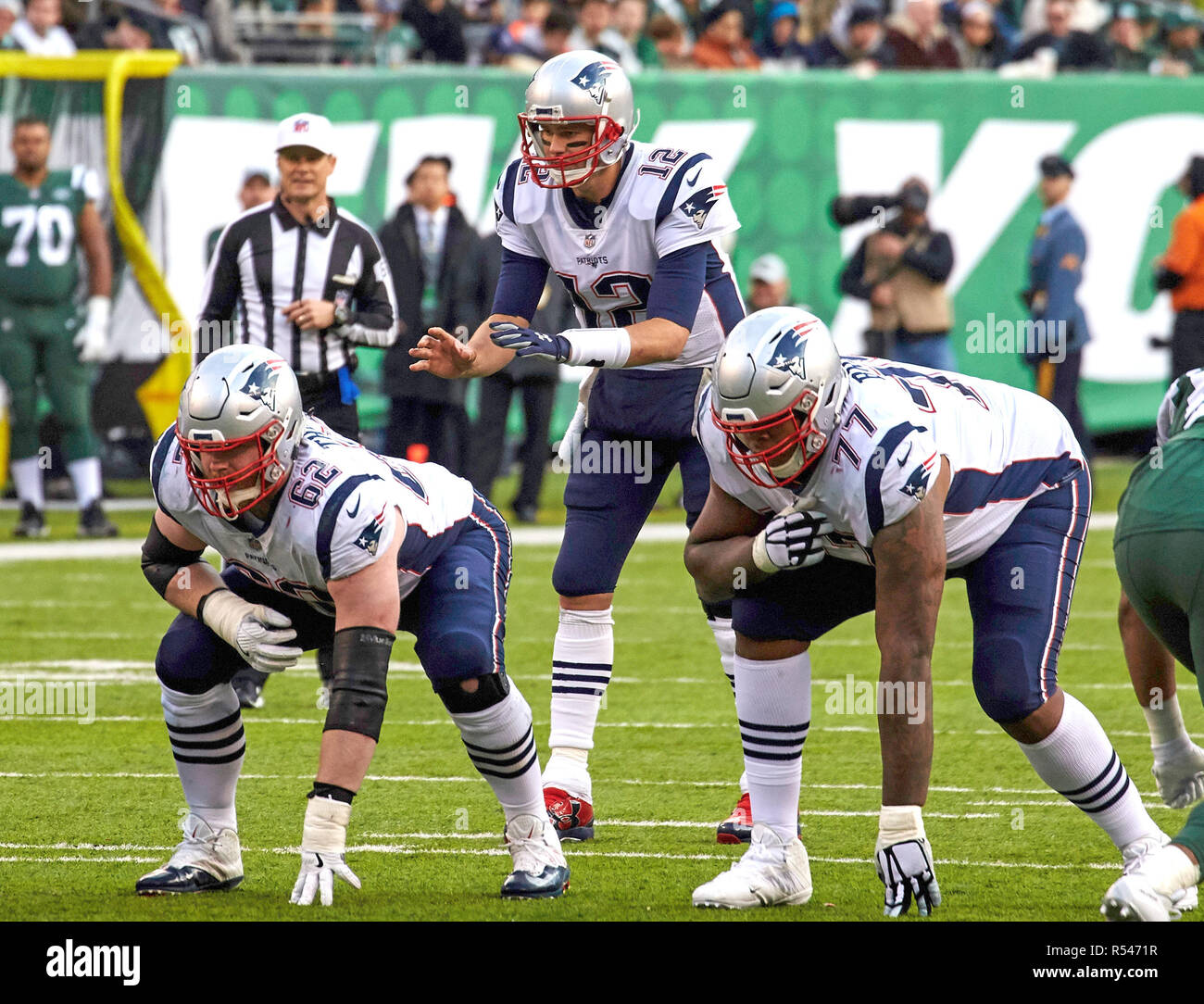 East Rutherford, New Jersey, USA. 25th Nov, 2018. New England Patriots