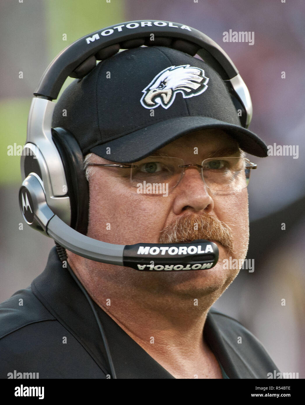 San Francisco, California, USA. 10th Oct, 2010. Eagle Head Coach Andy Reid on Sunday, October 10, 2010 at Candlestick Park, San Francisco, California. Eagles defeated the 49ers 27-24. Credit: Al Golub/ZUMA Wire/Alamy Live News Stock Photo