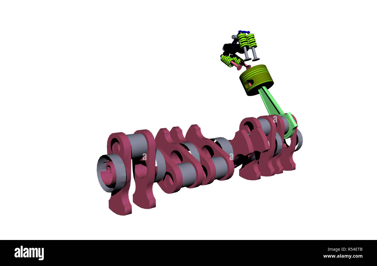 internal combustion engine isolated Stock Photo - Alamy