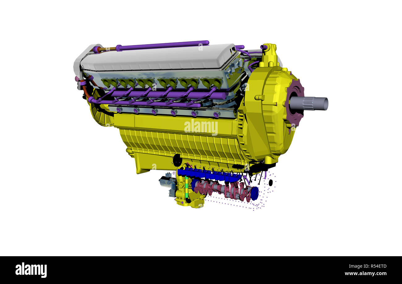 internal combustion engine isolated Stock Photo Alamy