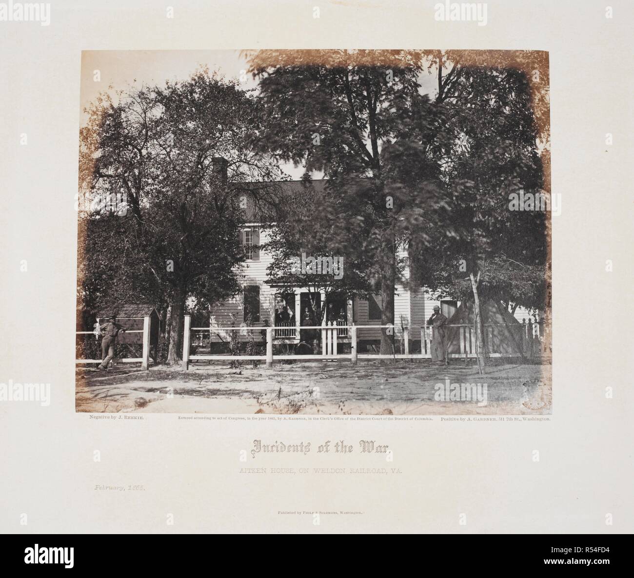 Aitken House On Weldon Railroad Va February 1865
