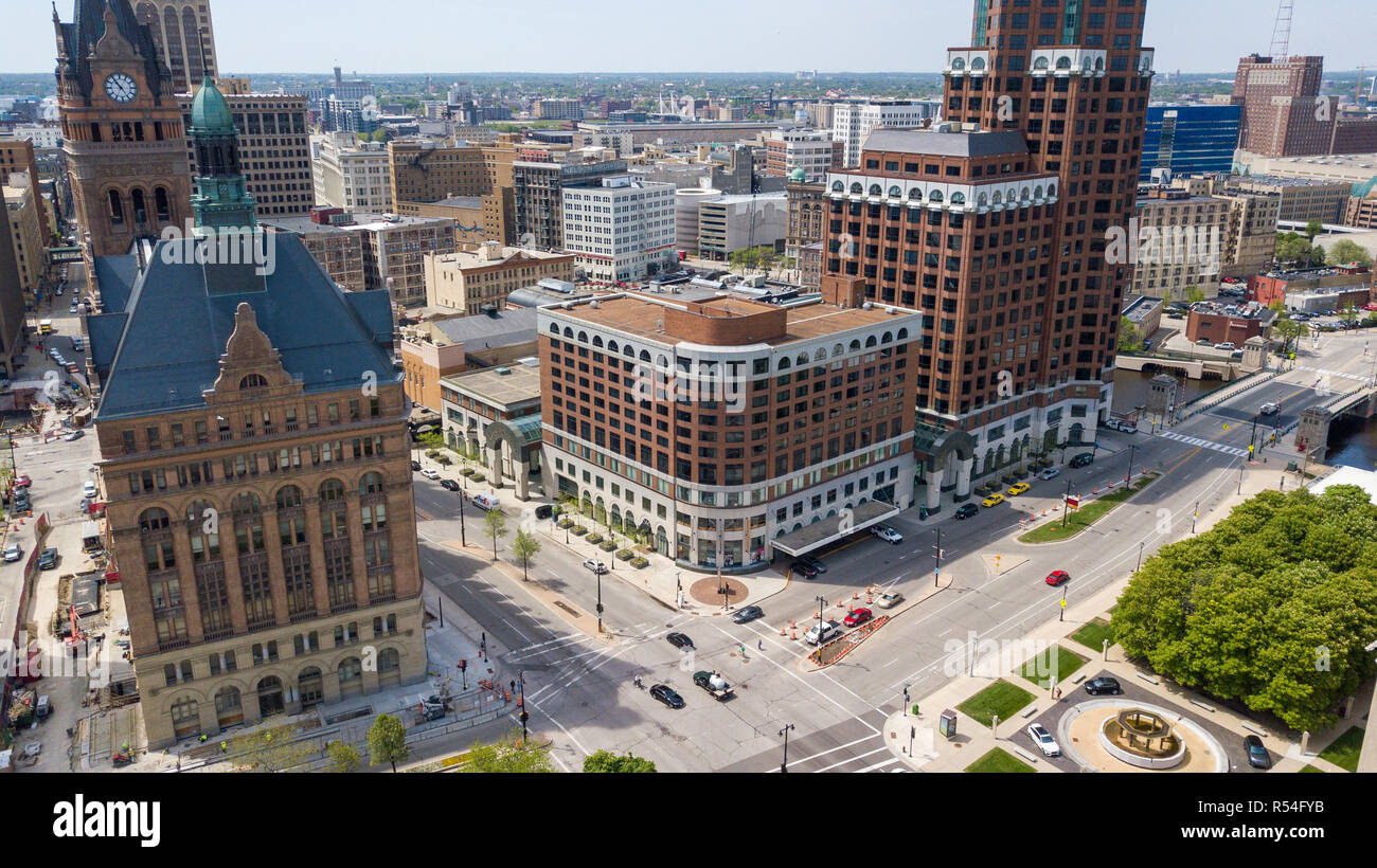 Intercontinental Hotel, downtown Milwaukee, WI, USA Stock Photo